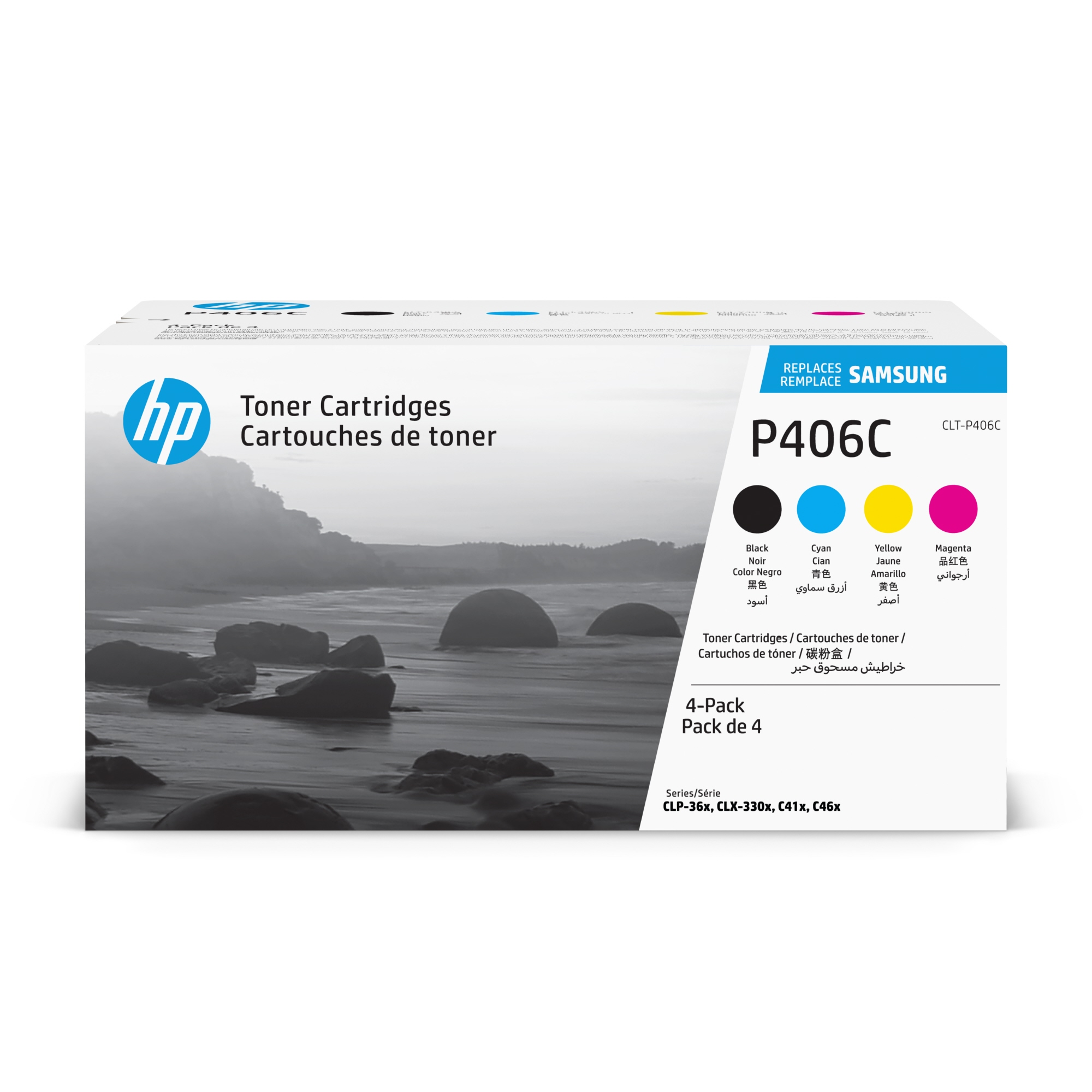 HP Toner CLT-P406C schwarz, cyan, magenta, gelb