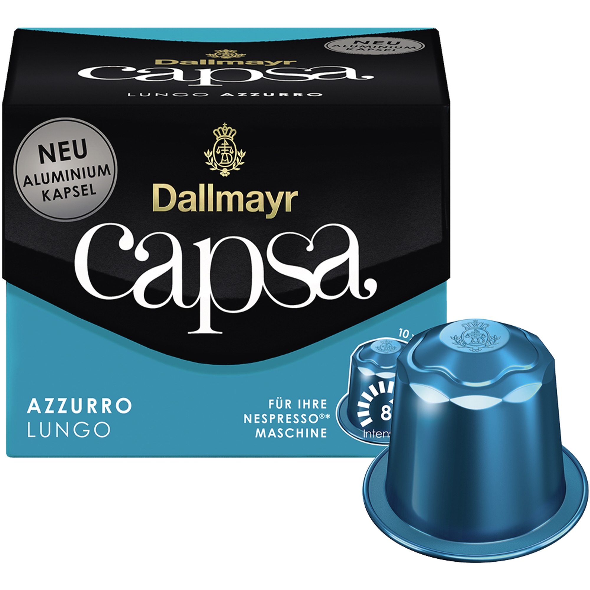 Dallmayr Kaffeekapsel capsa LUNGO AZZURRO