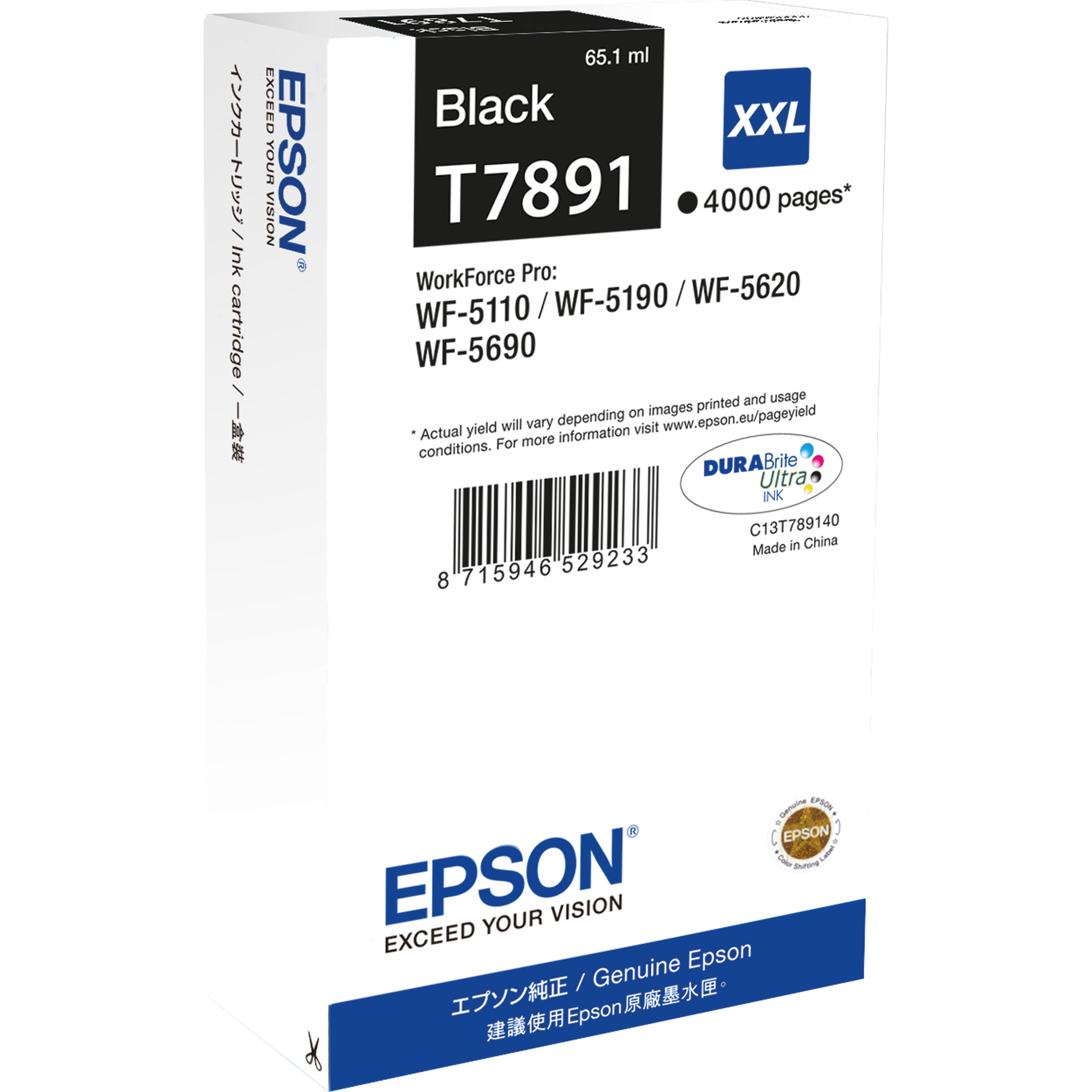 Epson Tintenpatrone T7891 schwarz