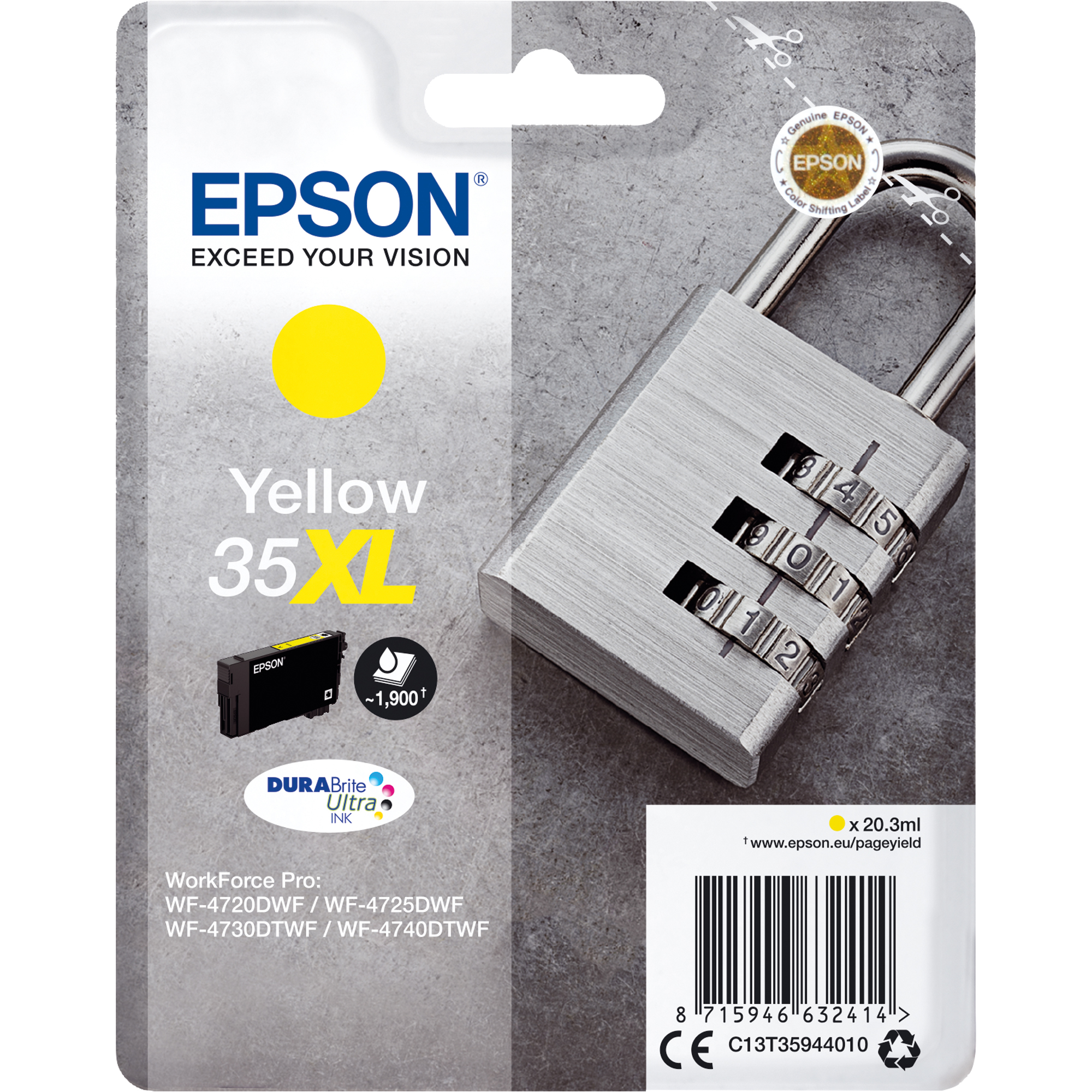 Epson Tintenpatrone 35XL gelb