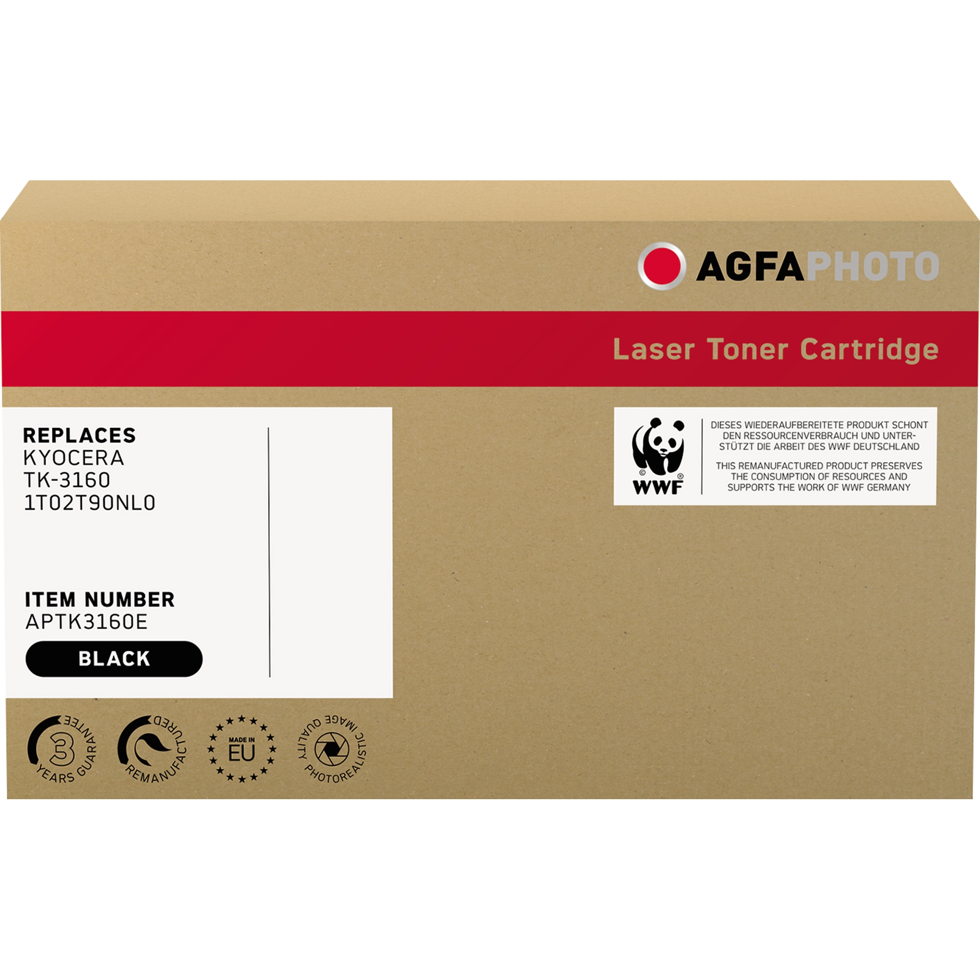 AgfaPhoto Toner Kompatibel mit KYOCERA TK-3160 schwarz