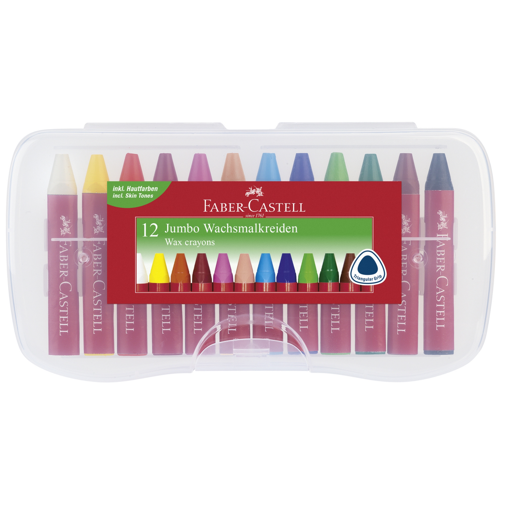 Faber-Castell Wachsmalstift Jumbo 12 St./Pack.