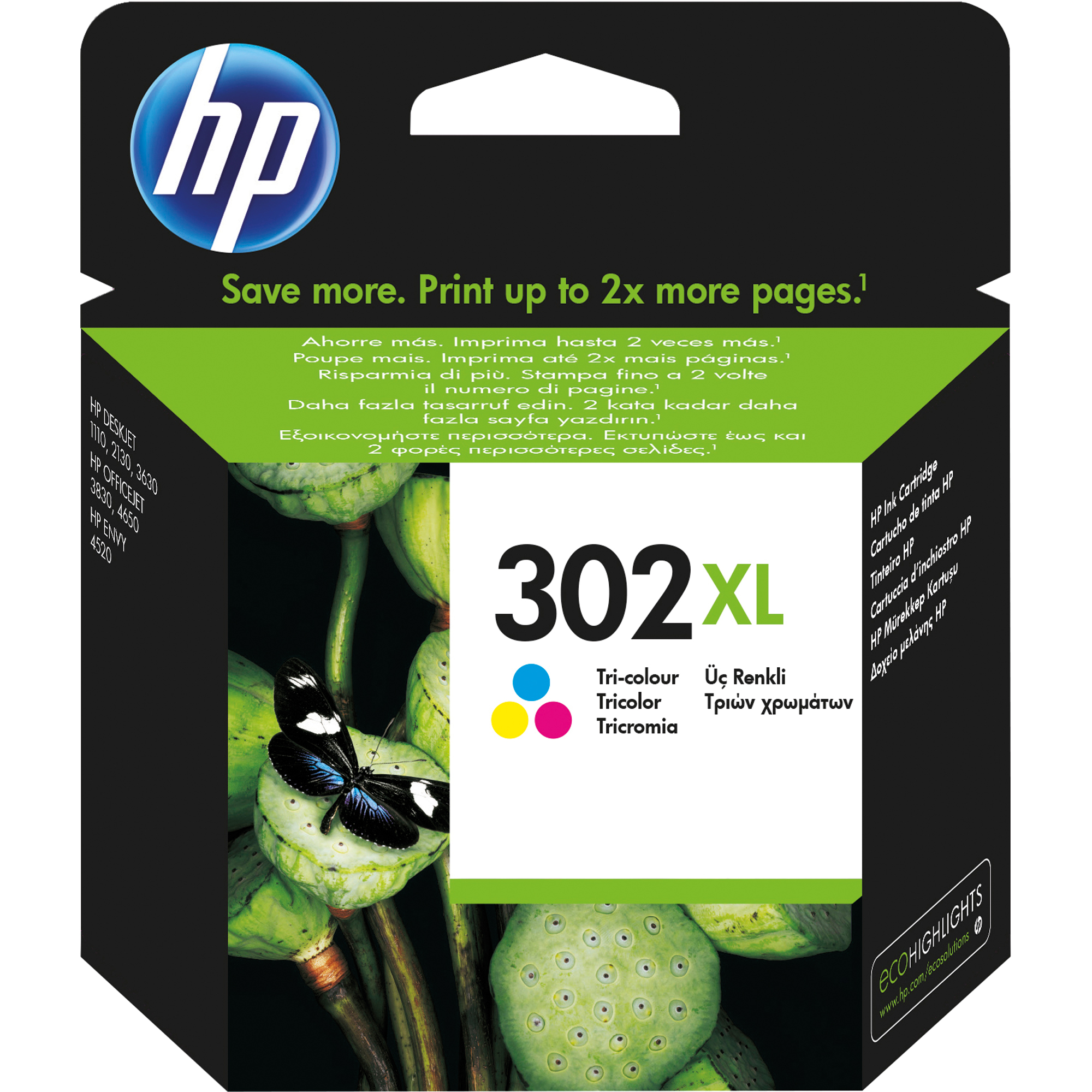 HP Tintenpatrone 302XL cyan/magenta/gelb