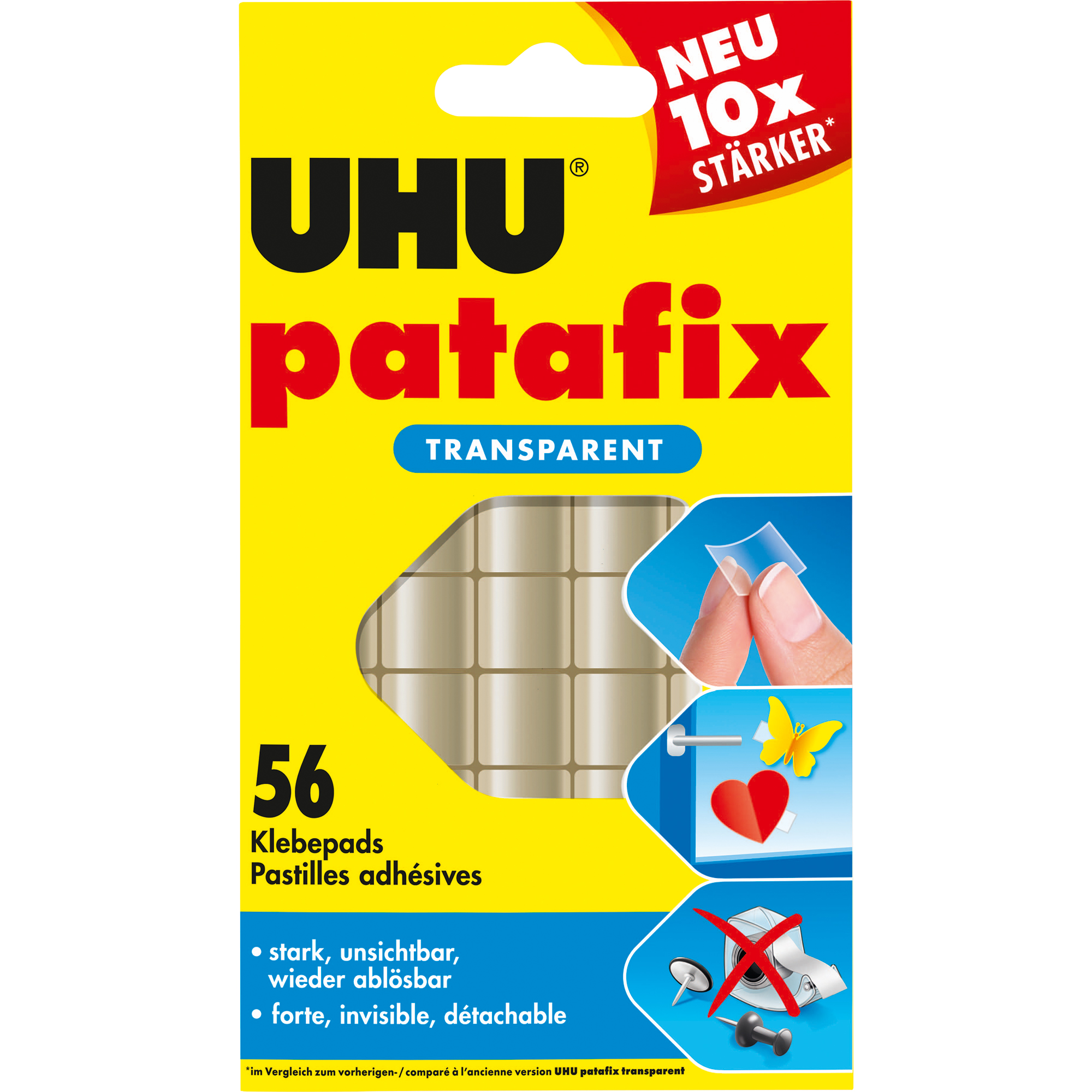 UHU® Klebepad patafix TRANSPARENT