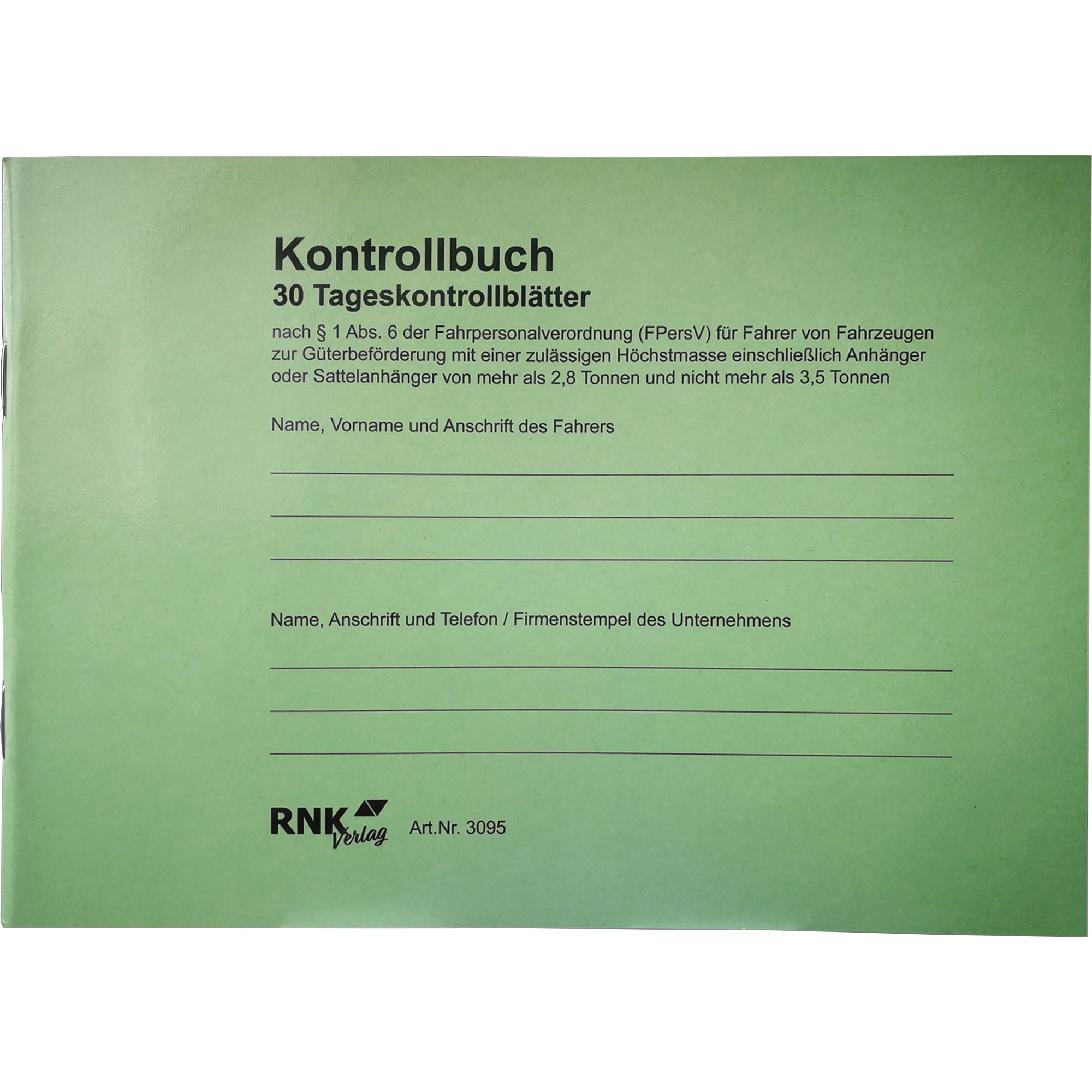 RNK Verlag Fahrtenbuch