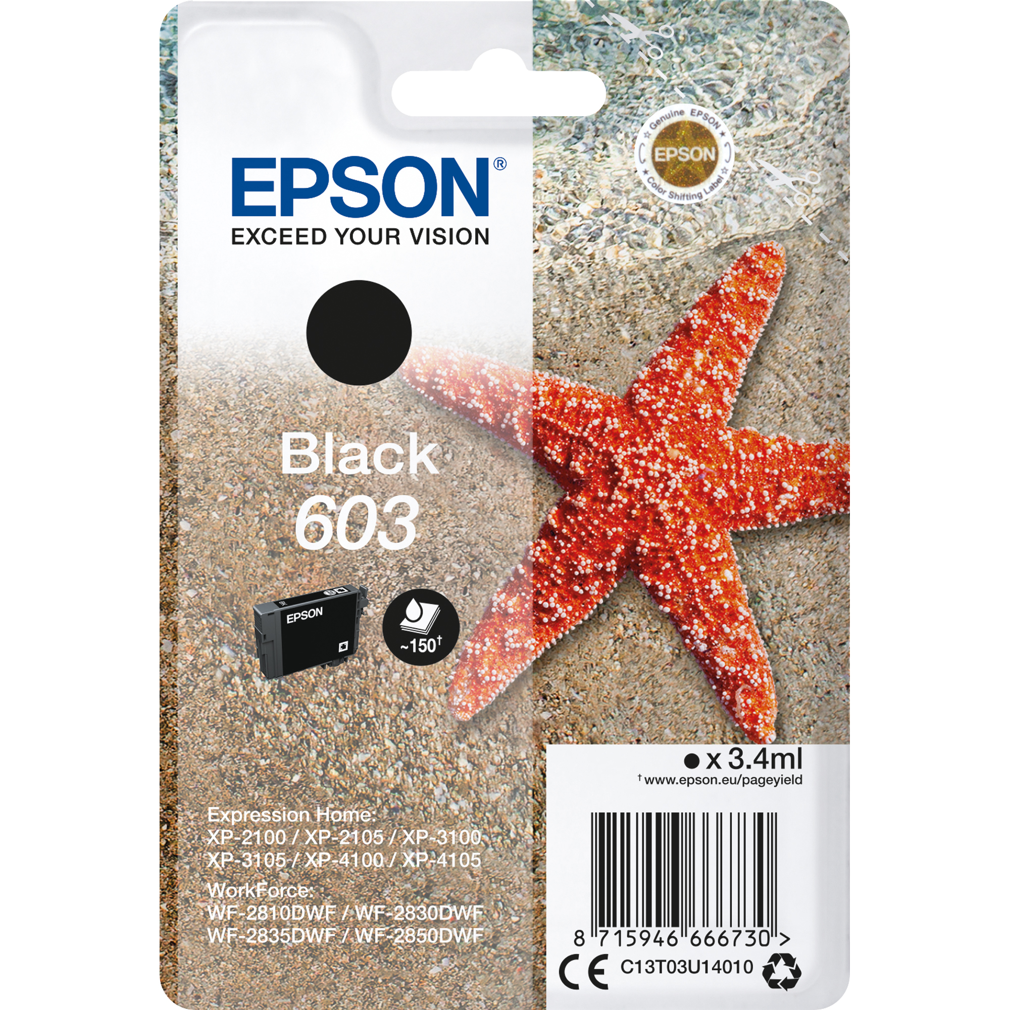 Epson Tintenpatrone 603 schwarz