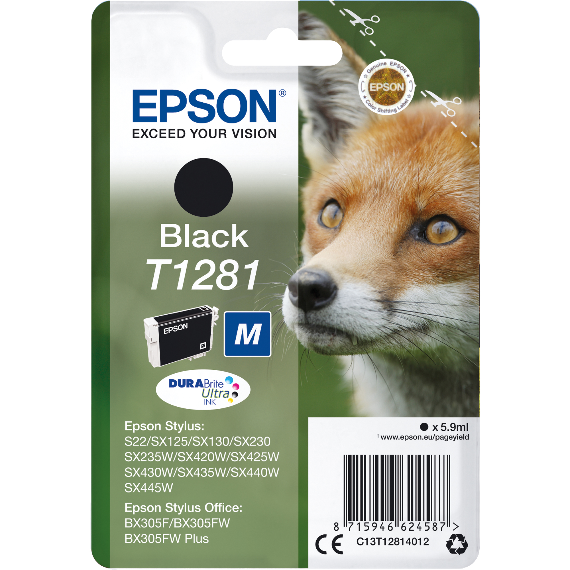 Epson Tintenpatrone T1281 schwarz