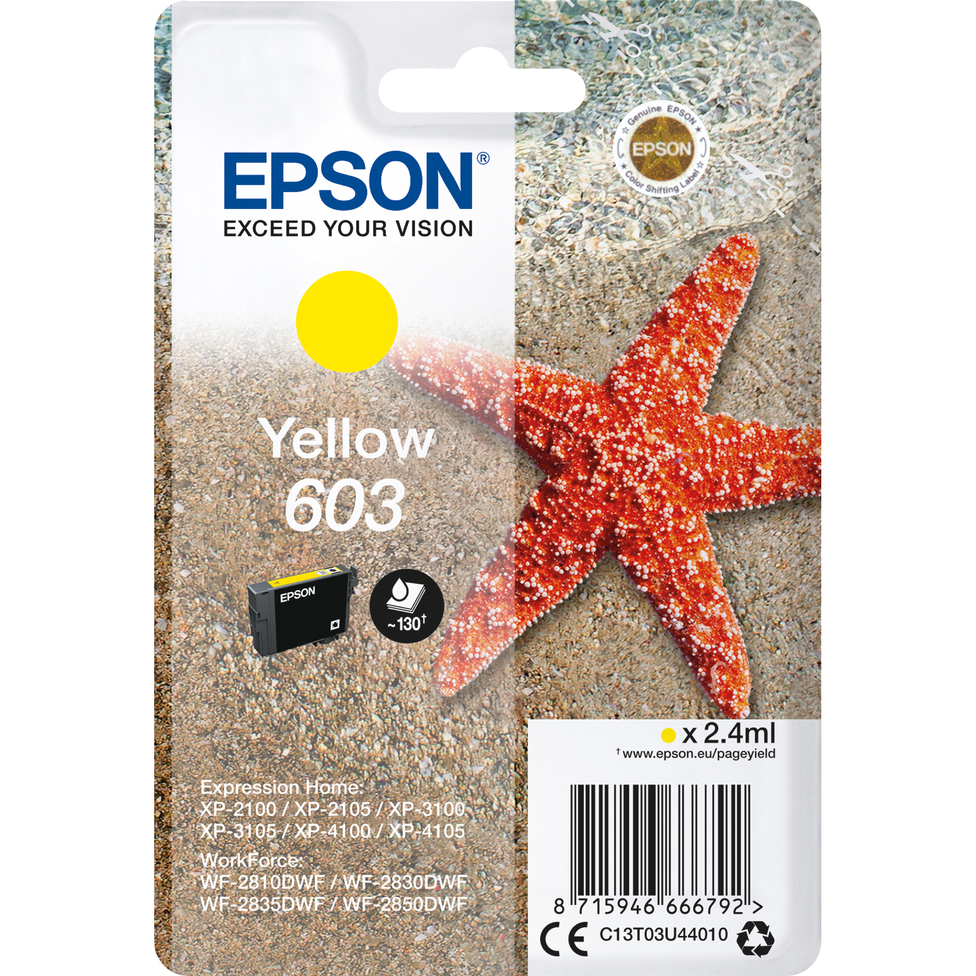 Epson Tintenpatrone 603 gelb