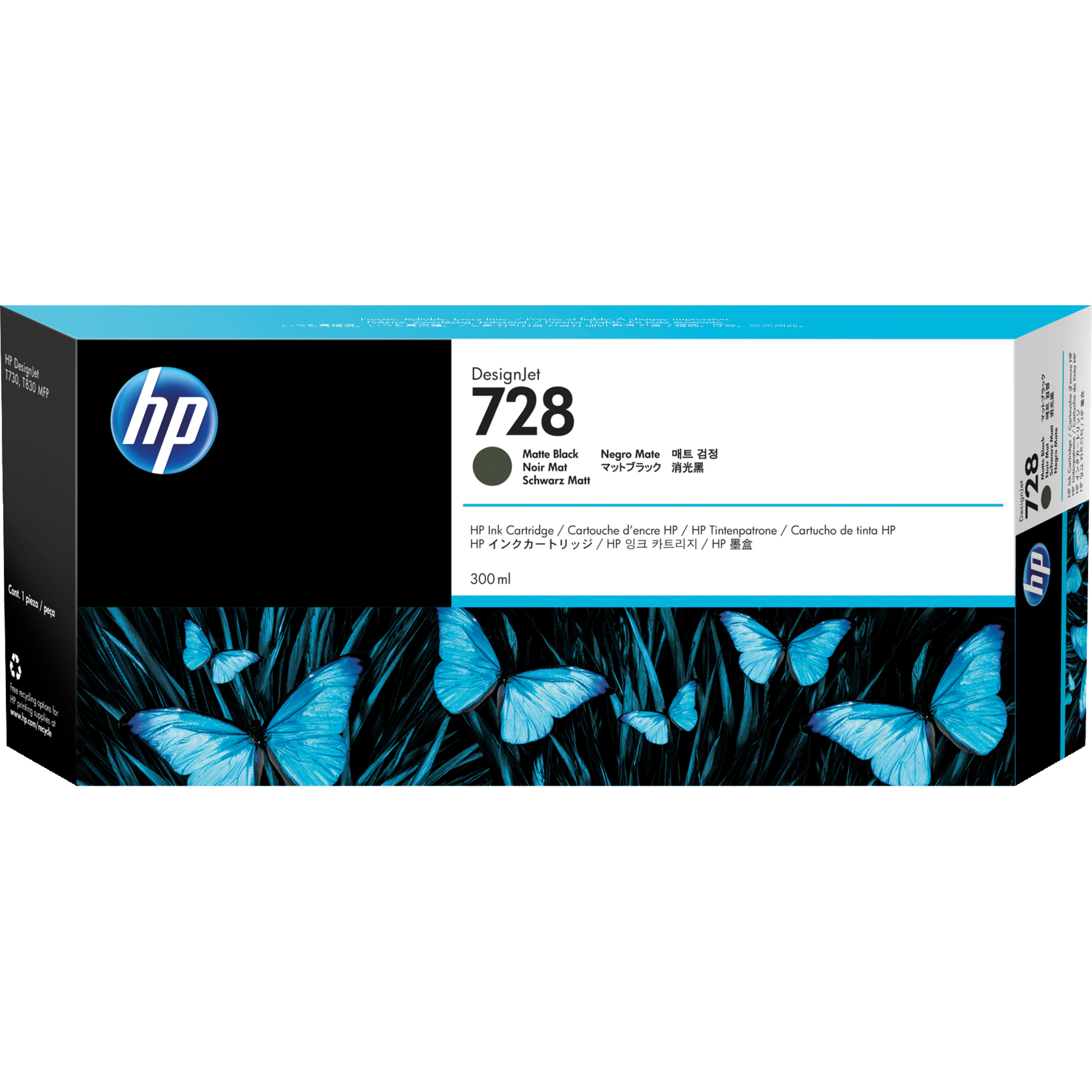 HP Tintenpatrone 728 schwarz matt