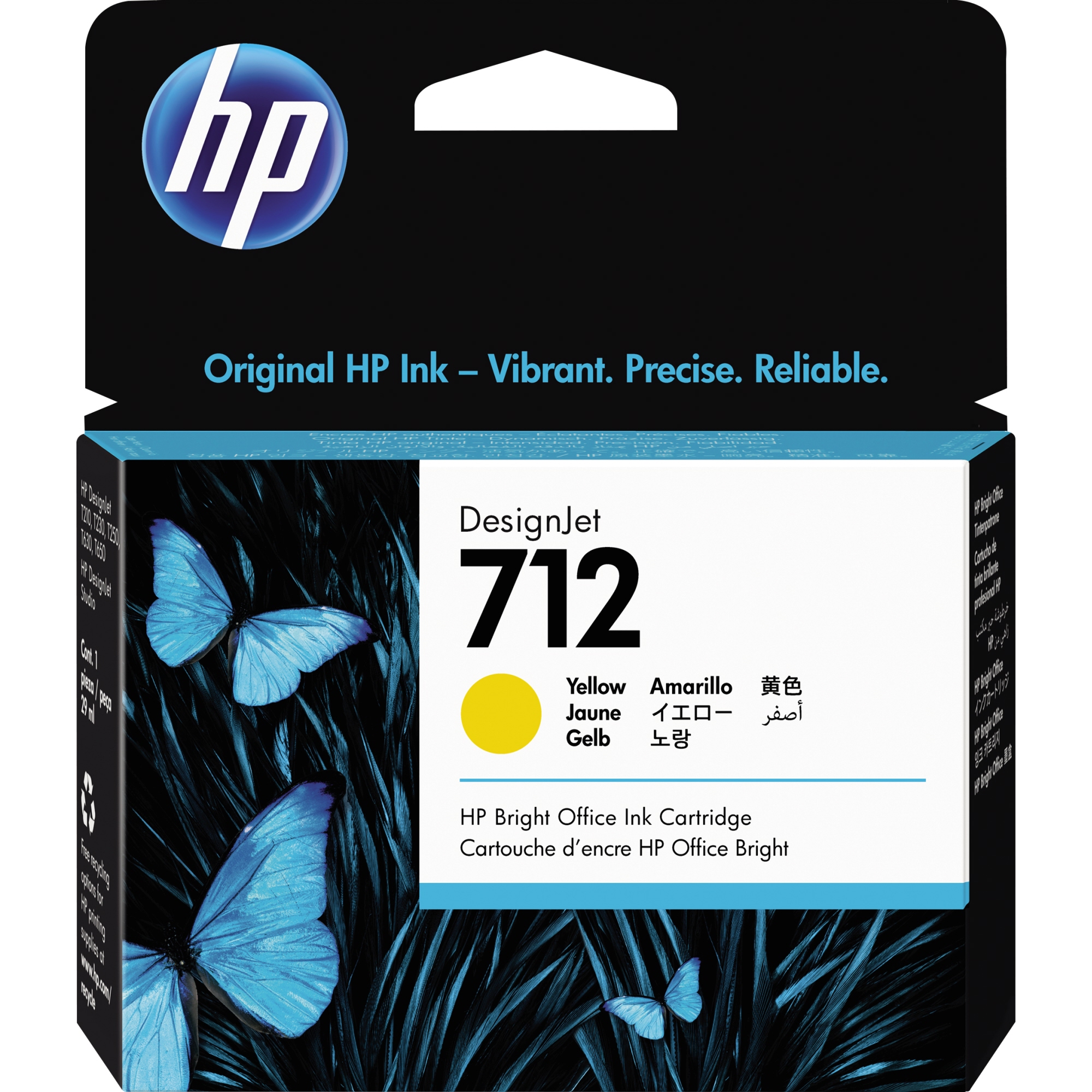 HP Tintenpatrone 712 gelb