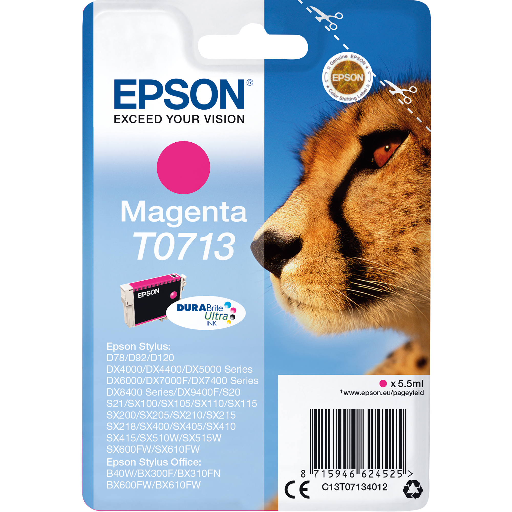 Epson Tintenpatrone T0713 magenta