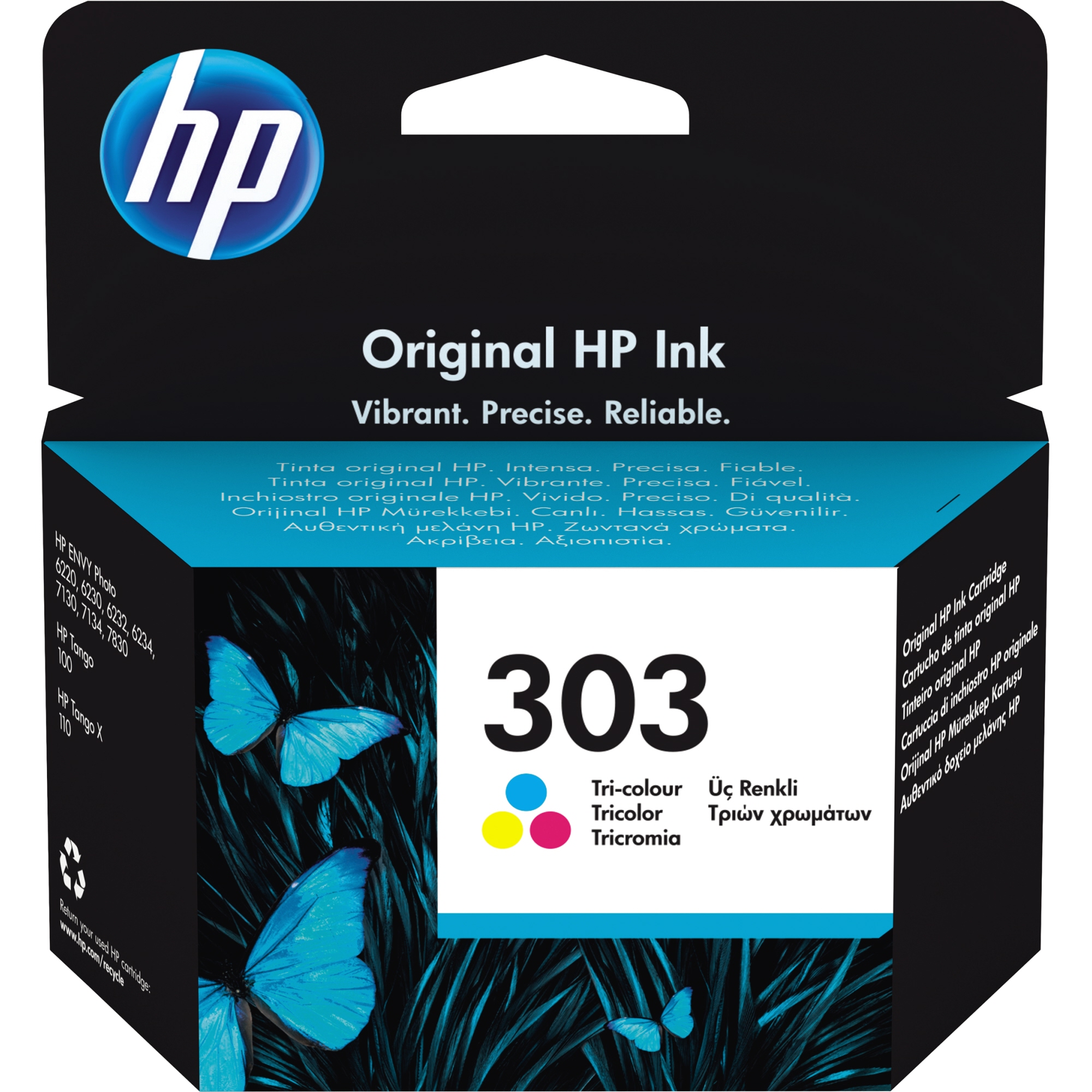 HP Tintenpatrone 303 cyan/magenta/gelb