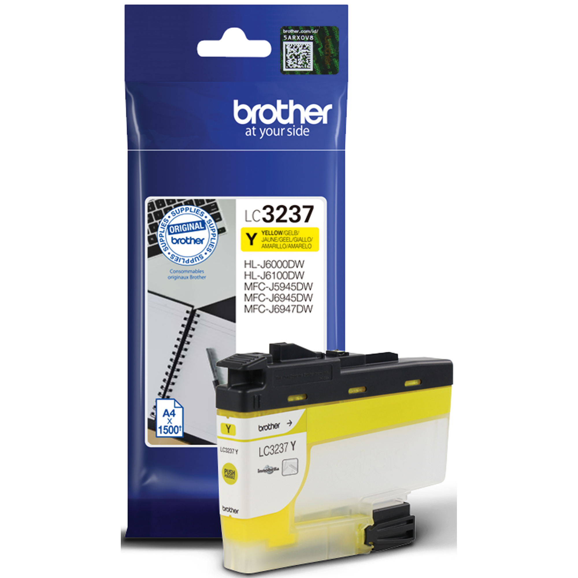 Brother Tintenpatrone LC-3237Y gelb