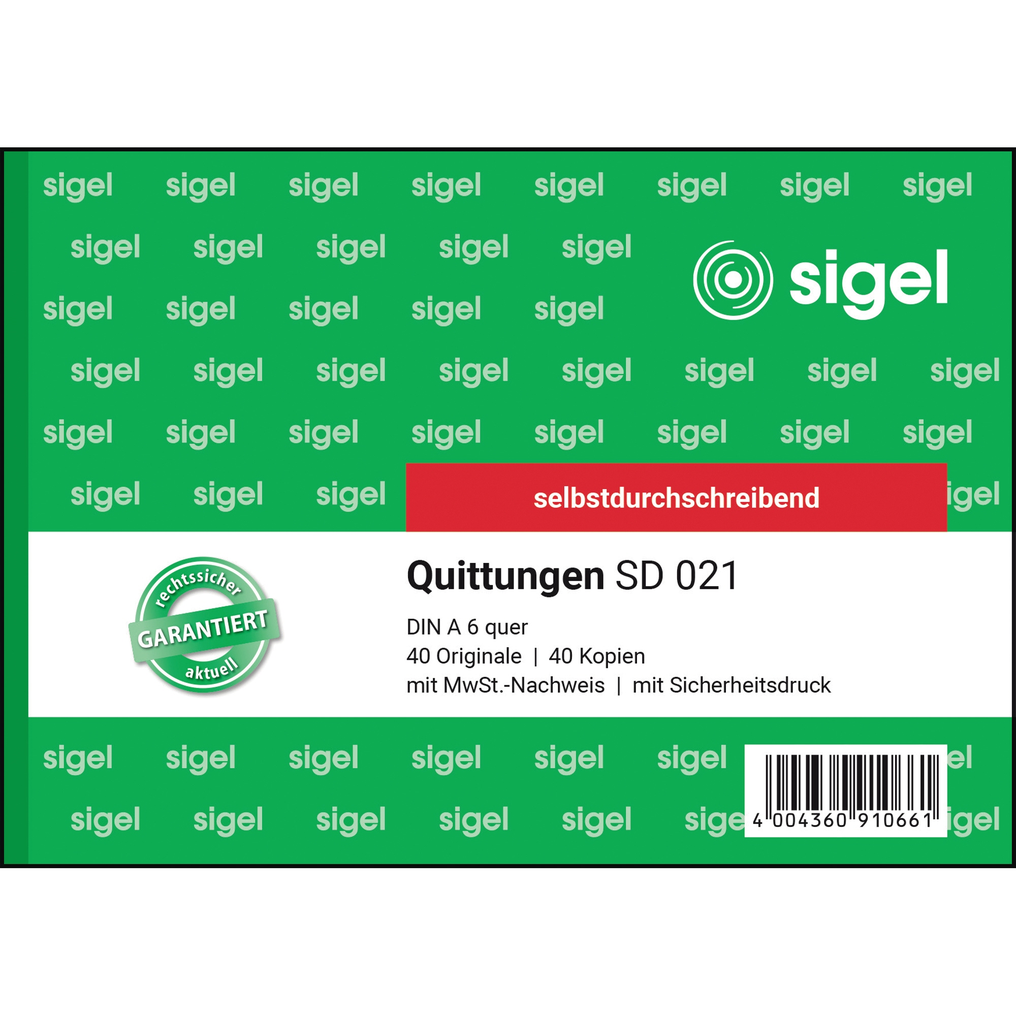 SIGEL Quittungsblock