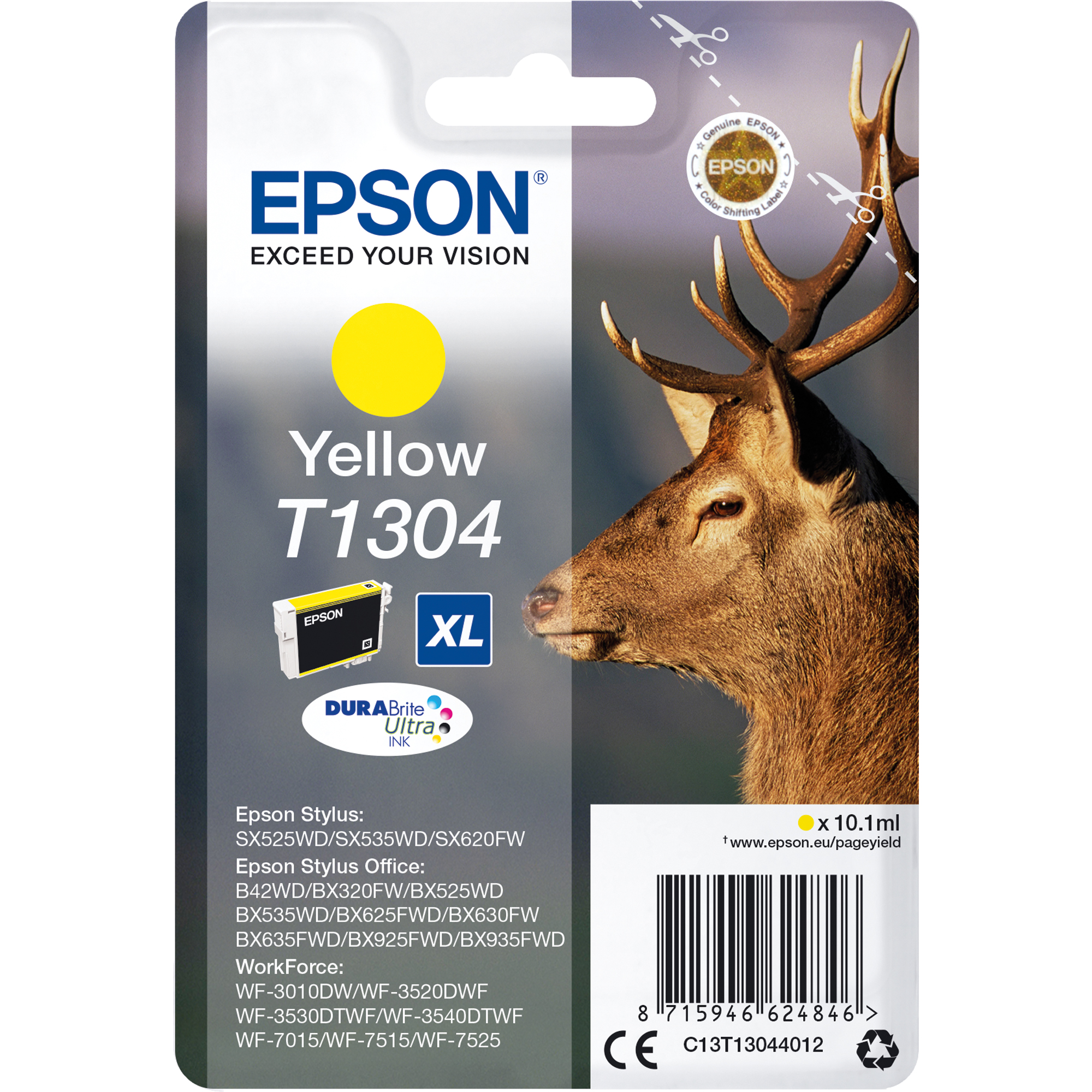 Epson Tintenpatrone T1304 gelb