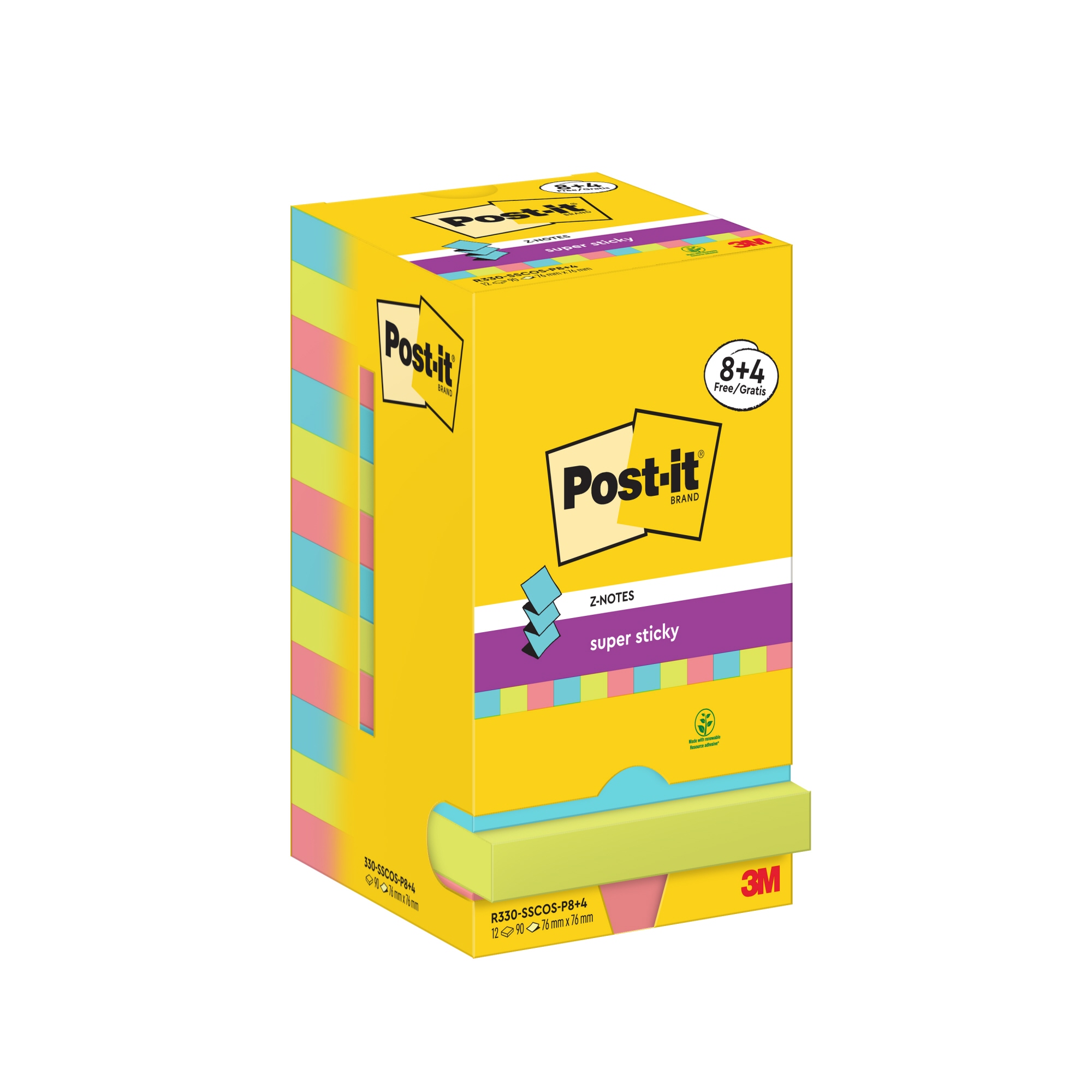 Post-it® Haftnotiz Super Sticky Z-Notes Cosmic Collection